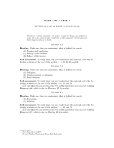 MATH 1300-D WEEK 4