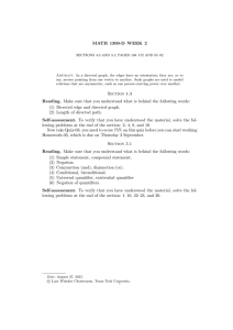 MATH 1300-D WEEK 2