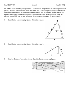 MATH 3370-001 Exam II June 19, 2002