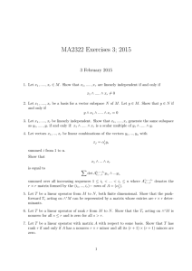 MA2322 Exercises 3; 2015 3 February 2015