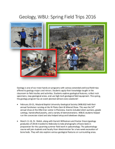 Geology, WBU: Spring Field Trips 2016