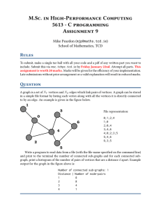 M.Sc. in High-Performance Computing 5613 - C programming Assignment 9 Rules