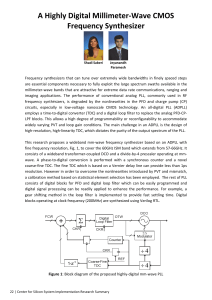 A Highly Digital Millimeter‐Wave CMOS  Frequency Synthesizer  