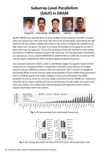Subarray‐Level Parallelism (SALP) in DRAM    