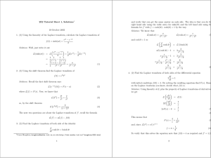 2E2 Tutorial Sheet 1, Solutions