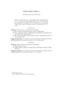 MATH 2360-D01 WEEK 11
