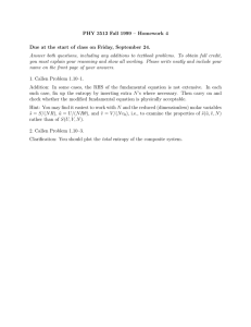 PHY 3513 Fall 1999 – Homework 4
