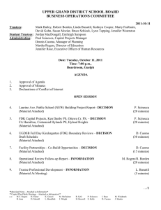 UPPER GRAND DISTRICT SCHOOL BOARD BUSINESS OPERATIONS COMMITTEE