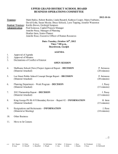 UPPER GRAND DISTRICT SCHOOL BOARD BUSINESS OPERATIONS COMMITTEE