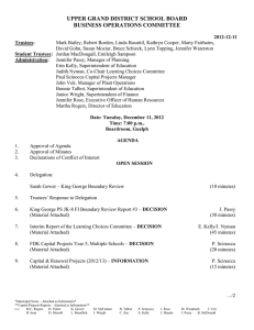 UPPER GRAND DISTRICT SCHOOL BOARD BUSINESS OPERATIONS COMMITTEE