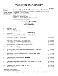 UPPER GRAND DISTRICT SCHOOL BOARD BUSINESS OPERATIONS COMMITTEE