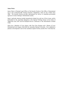 James Potter: International Law Biography