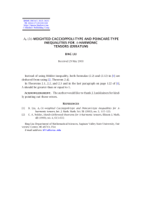 A (λ) INEQUALITIES FOR TENSORS (ERRATUM)