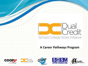 A Career Pathways Program