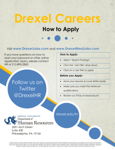 Drexel Careers How to Apply