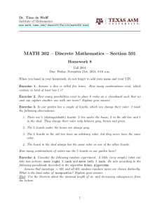 MATH 302 – Discrete Mathematics – Section 501 Homework 8