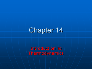 Chapter 14 Introduction To Thermodynamics