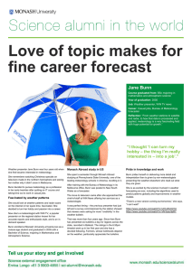 Love of topic makes for fine career forecast  Jane Bunn