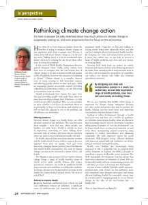 Rethinking climate change action in perspective