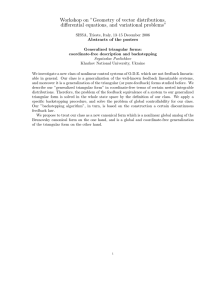 Workshop on ”Geometry of vector distributions, differential equations, and variational problems”
