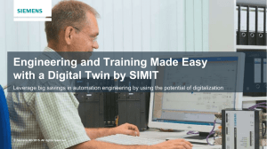 Digital Twin for Automation Engineering & Training with SIMIT