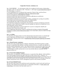 Cooperative Forestry Assistance Act