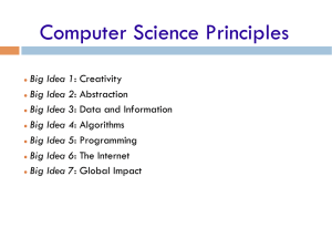 Computer Science Principles Overview
