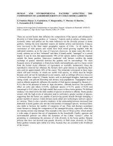 HUMAN AND ENVIRONMENTAL FACTORS AFFECTING THE