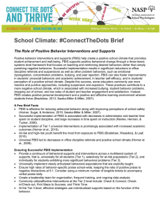 School Climate: #ConnectTheDots Brief