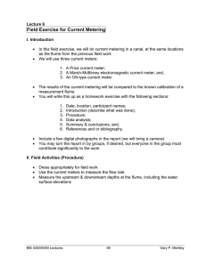 Field Exercise for Current Metering