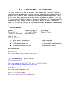 Public Administration Major: Career Paths & Skills