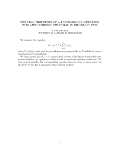 SPECTRAL PROPERTIES OF A POLYHARMONIC OPERATOR We consider the operator: