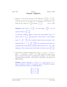 Linear Algebra