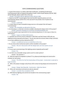 VAPA COMMISIONING QUESTIONS