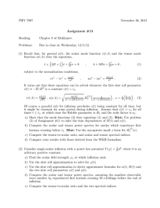 PHY 7097 November 26, 2012 Assignment #13 Reading: