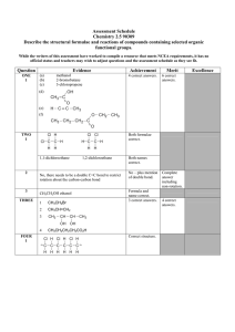Assessment Schedule Chemistry 2.5 90309