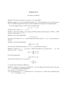 PROBLEM SET II θ :