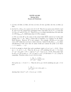 MATH 410.500 Spring 2014 Exam #2 Solutions