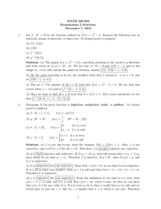 MATH 220.906 Examination 2 Solutions November 7, 2013