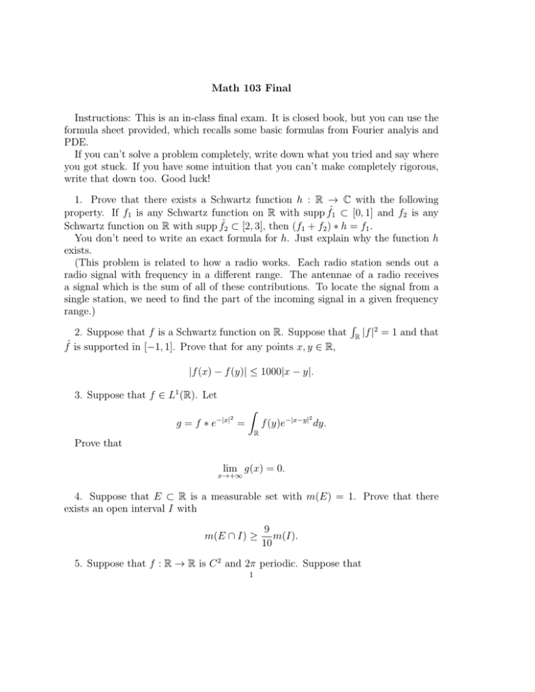 Math 103 Final