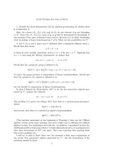 18.745 Problem Set 2 due 2/19/15