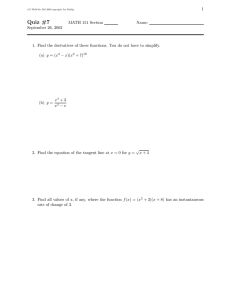 Quiz #7