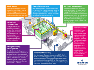 Safe &amp; Secure Thermal Management DC Power Management