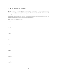 1 11.2: Review of Vectors