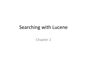 Searching with Lucene Chapter 2
