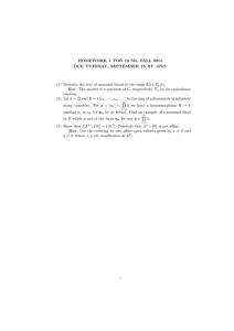 HOMEWORK 1 FOR 18.725, FALL 2015