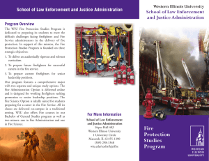 School of Law Enforcement and Justice Administration Western Illinois University