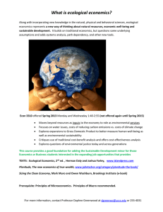 What is ecological economics?