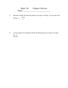 Math 136 Chapter 8 Review Name____________________________