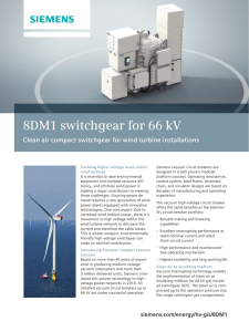 8DM1 switchgear for 66 kV